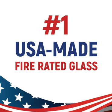 #1 USA-MADE fire rated glass